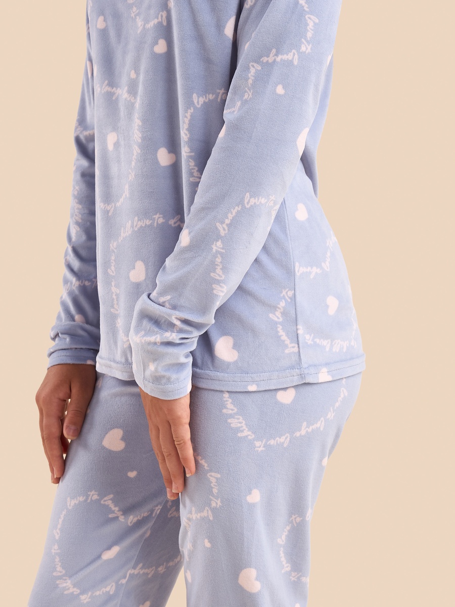 Heart Print Pyjama Set