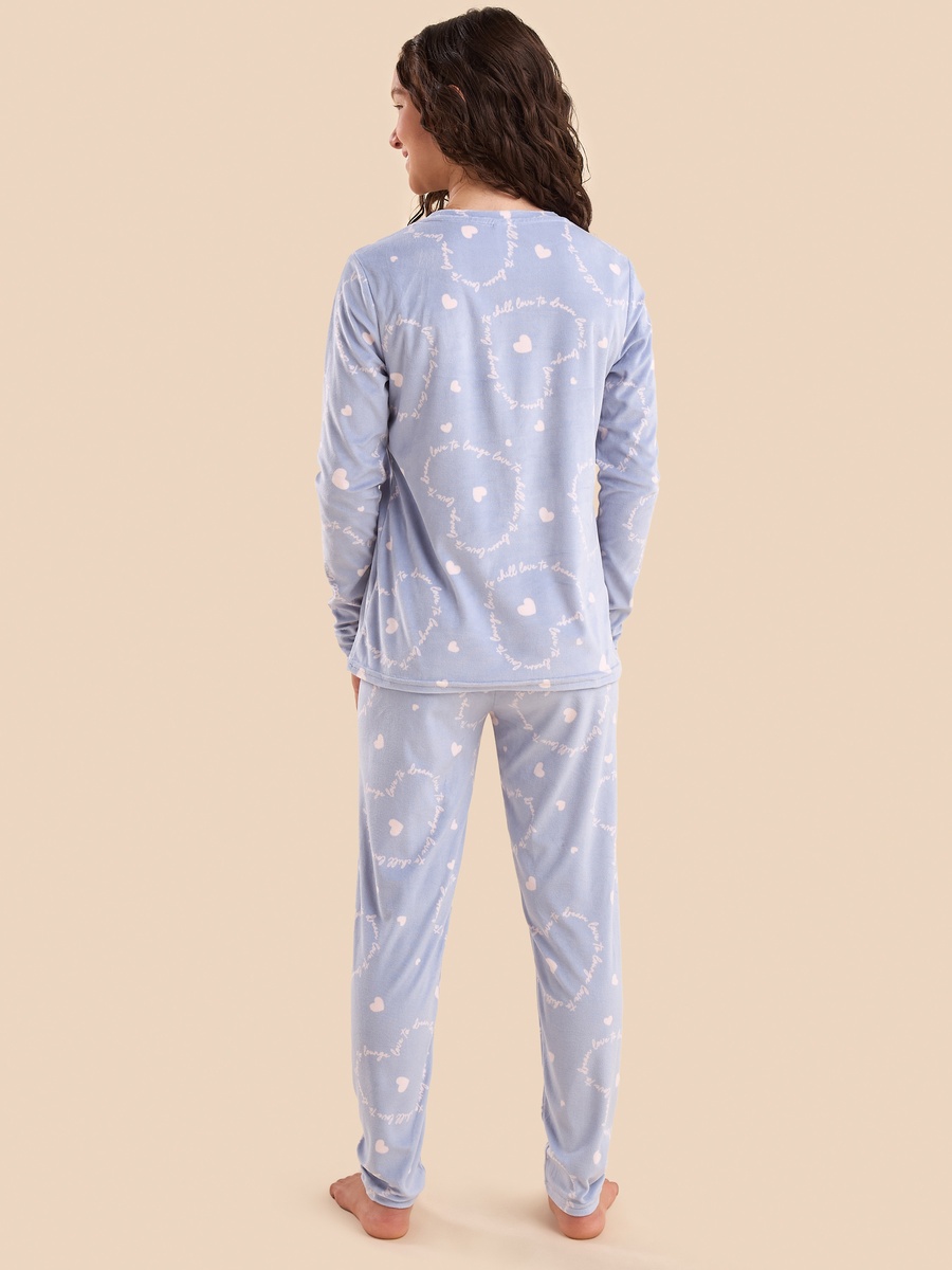Heart Print Pyjama Set