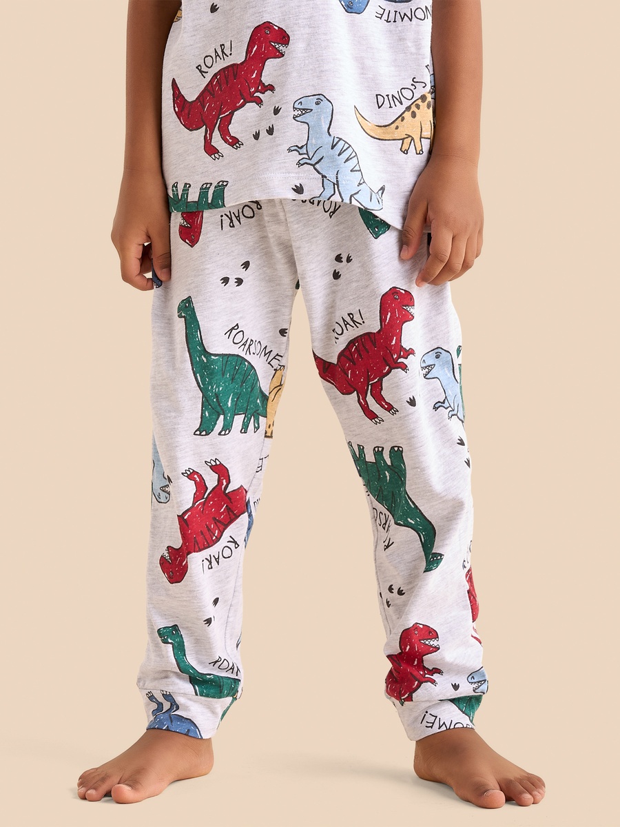 Dinosaur Print Cotton Pyjama Set