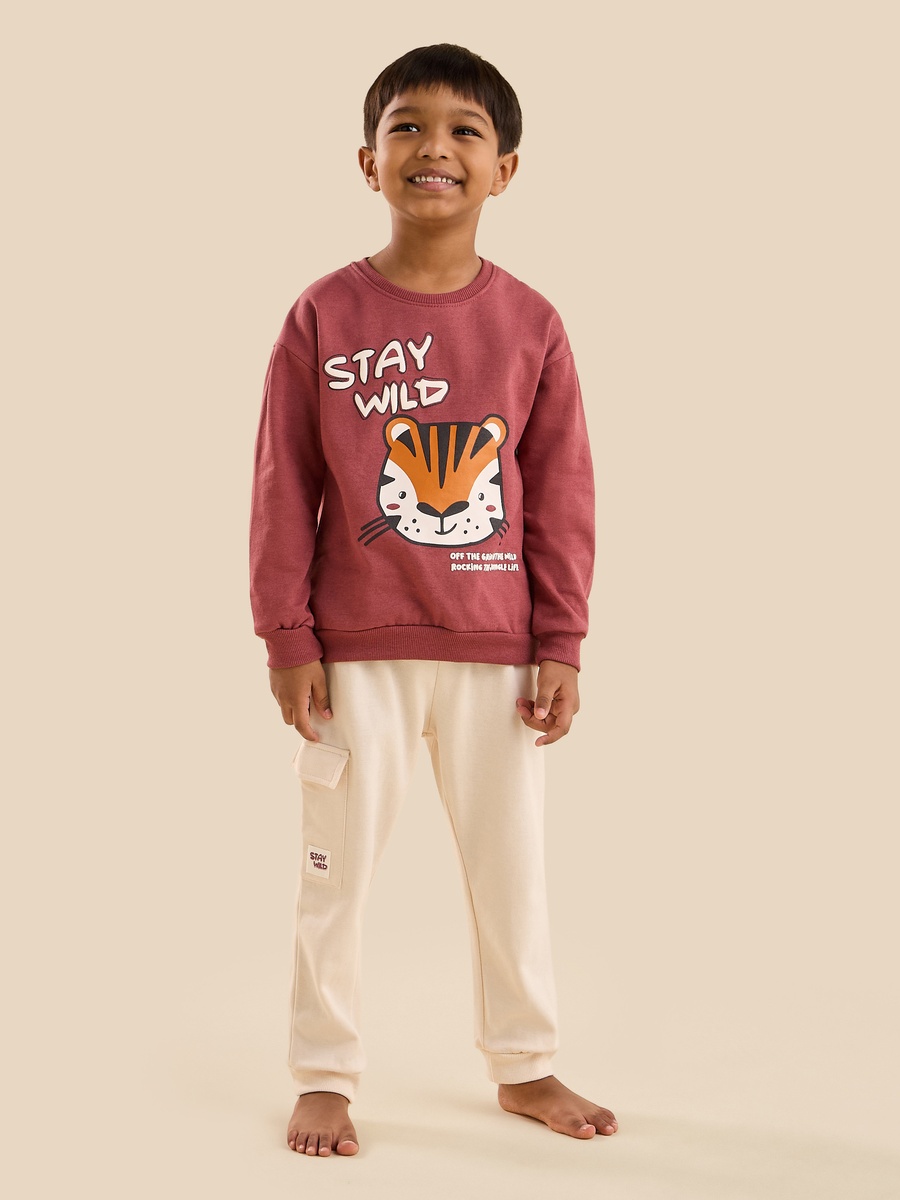 Tiger Print Cotton Pyjama Set