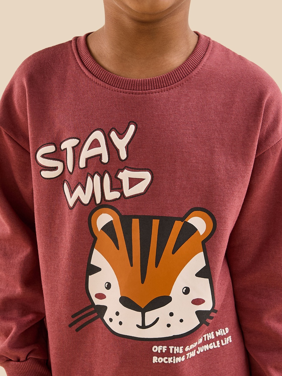 Tiger Print Cotton Pyjama Set