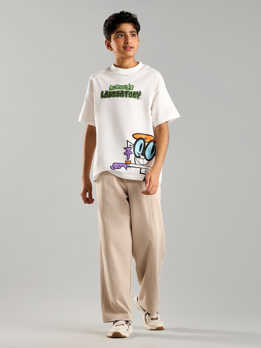 Wide Leg Cotton Interlock Joggers