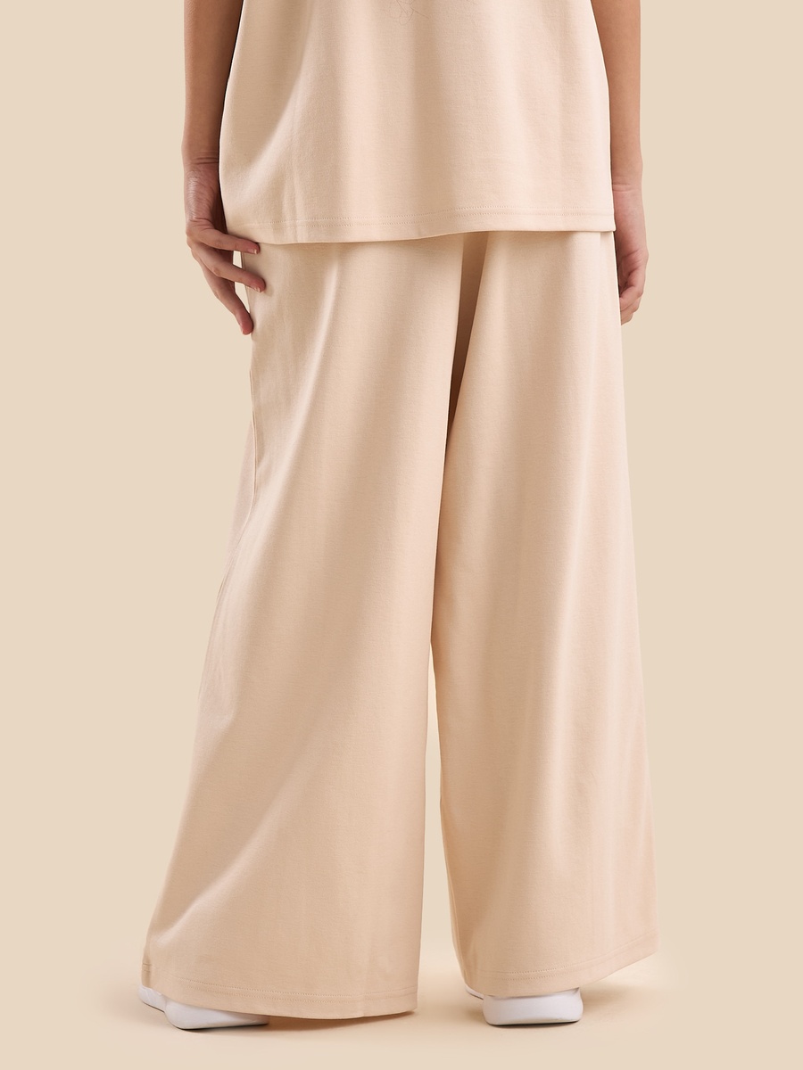 Peanut Print Wide Leg Pants