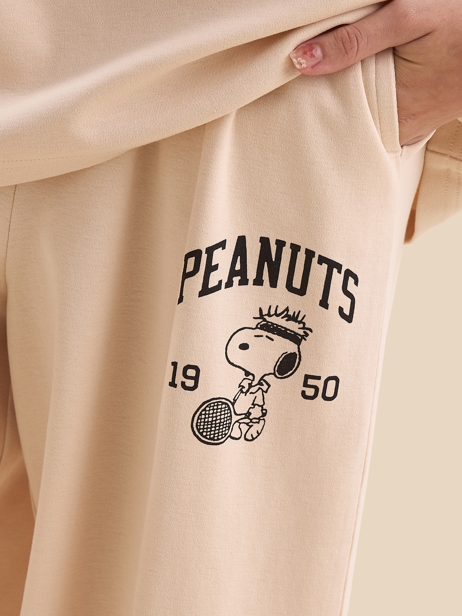 Peanut Print Wide Leg Pants