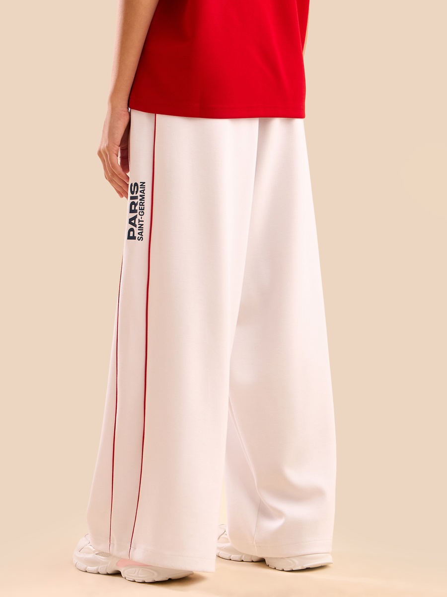 Paris Saint-Germain Print Wide Leg Pants