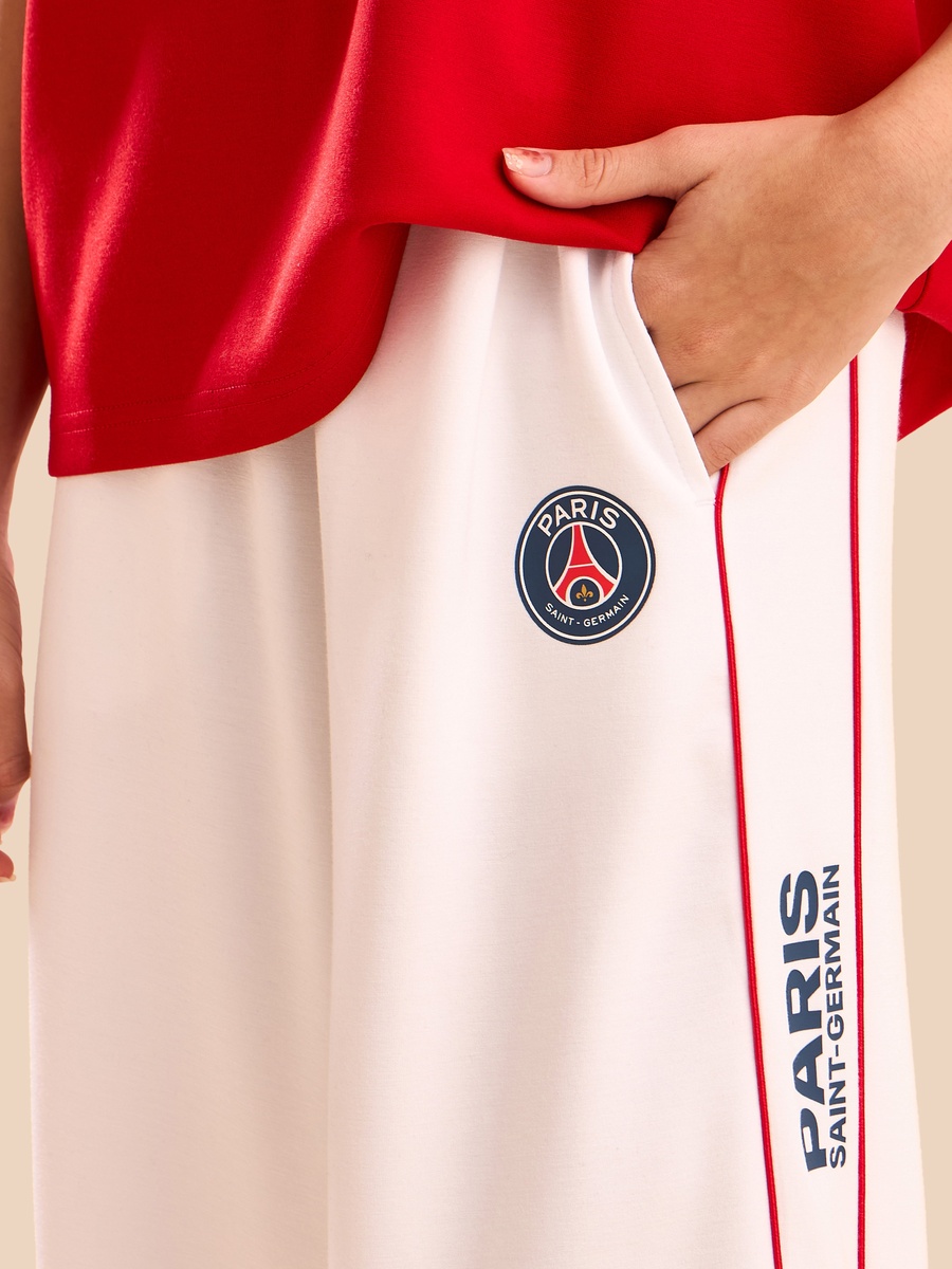 Paris Saint-Germain Print Wide Leg Pants