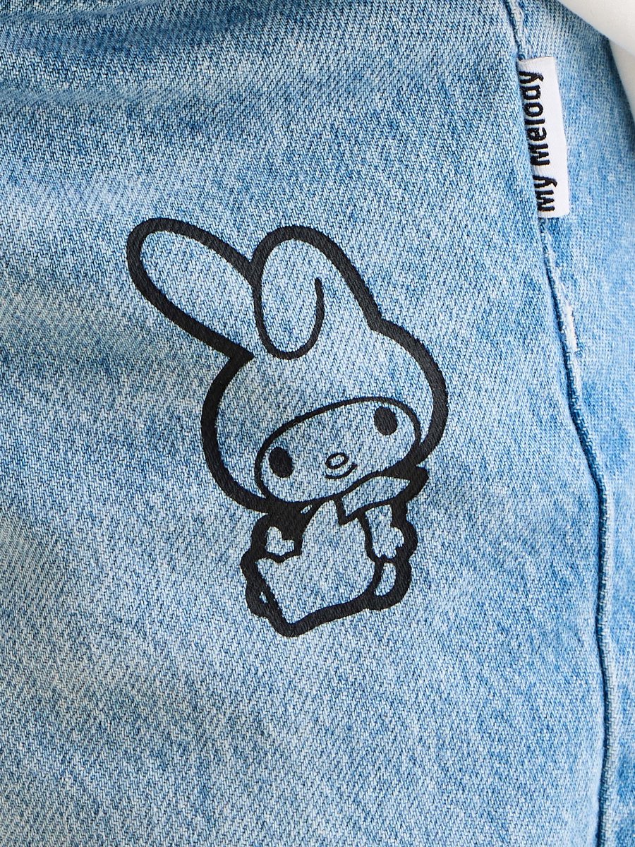 My Melody Print Wide Leg Jeans