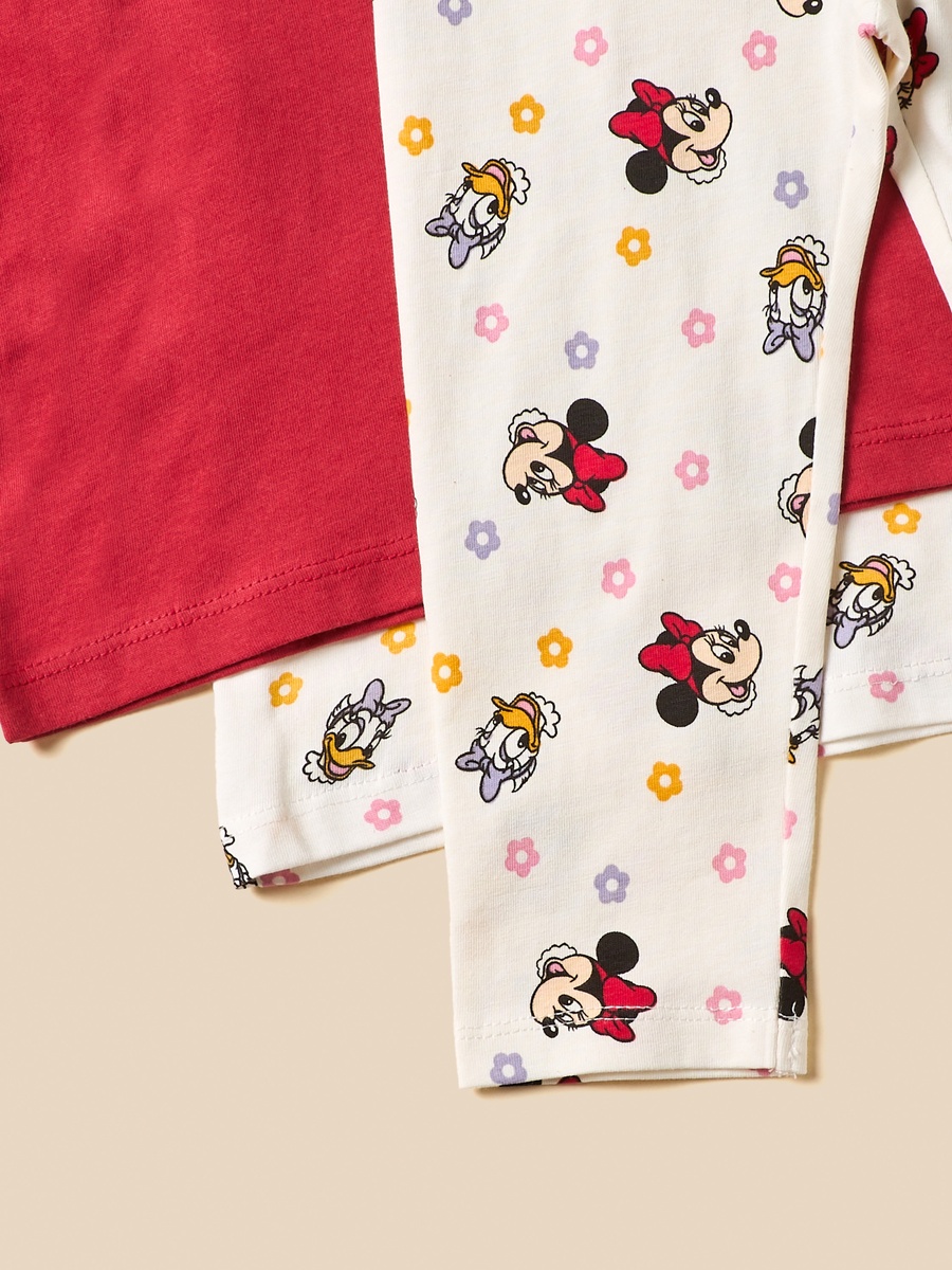 Minnie Mouse Print 3-Piece T-Shirt and Pants Set