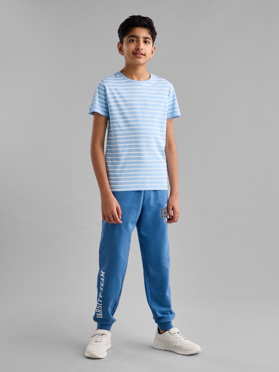 Varsity Print Cotton Joggers
