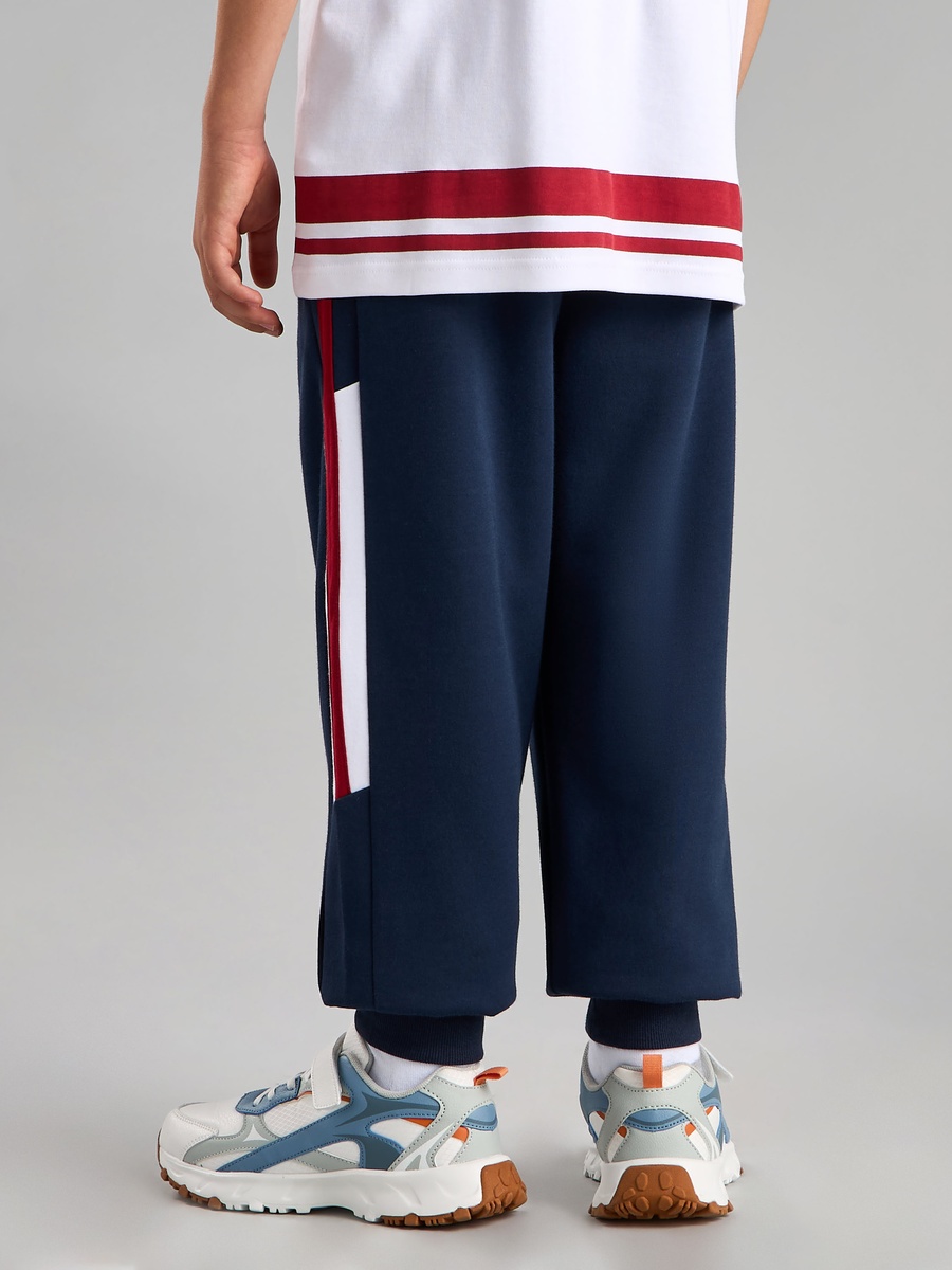 Panel Detail Joggers with Drawstring Closure and Pockets