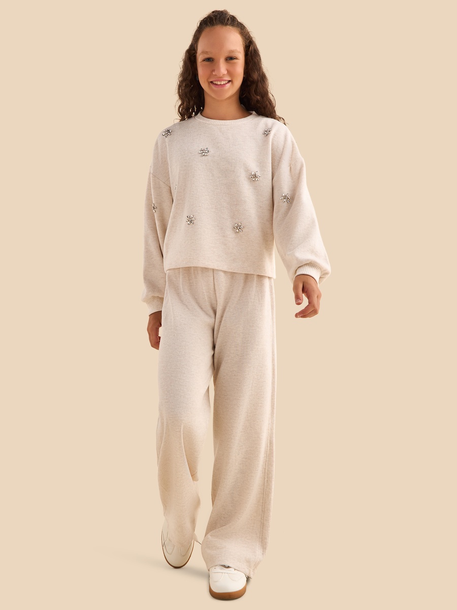 Ribbed Wide Leg Pants