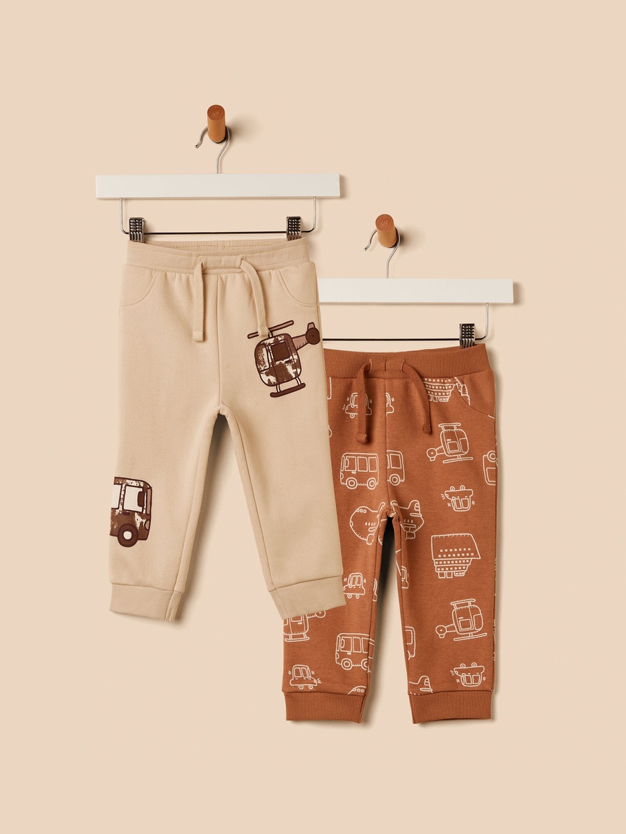 Pack of 2 - Transport Print Joggers