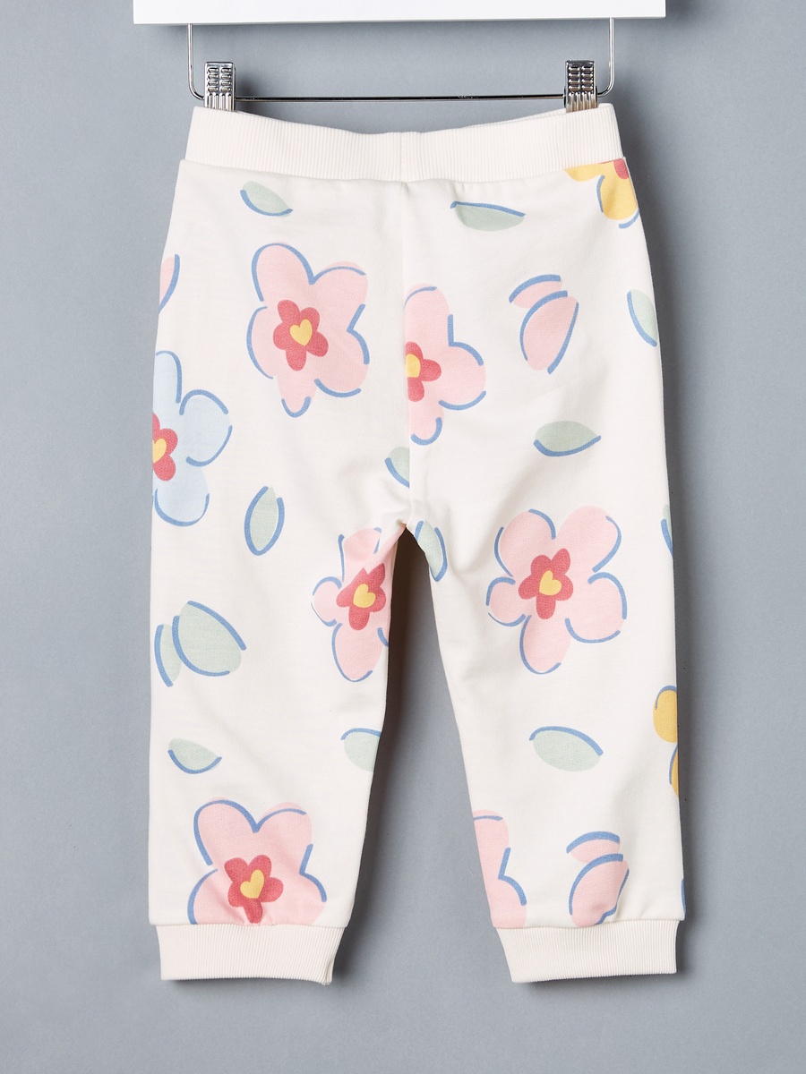 Floral Print Cotton Joggers