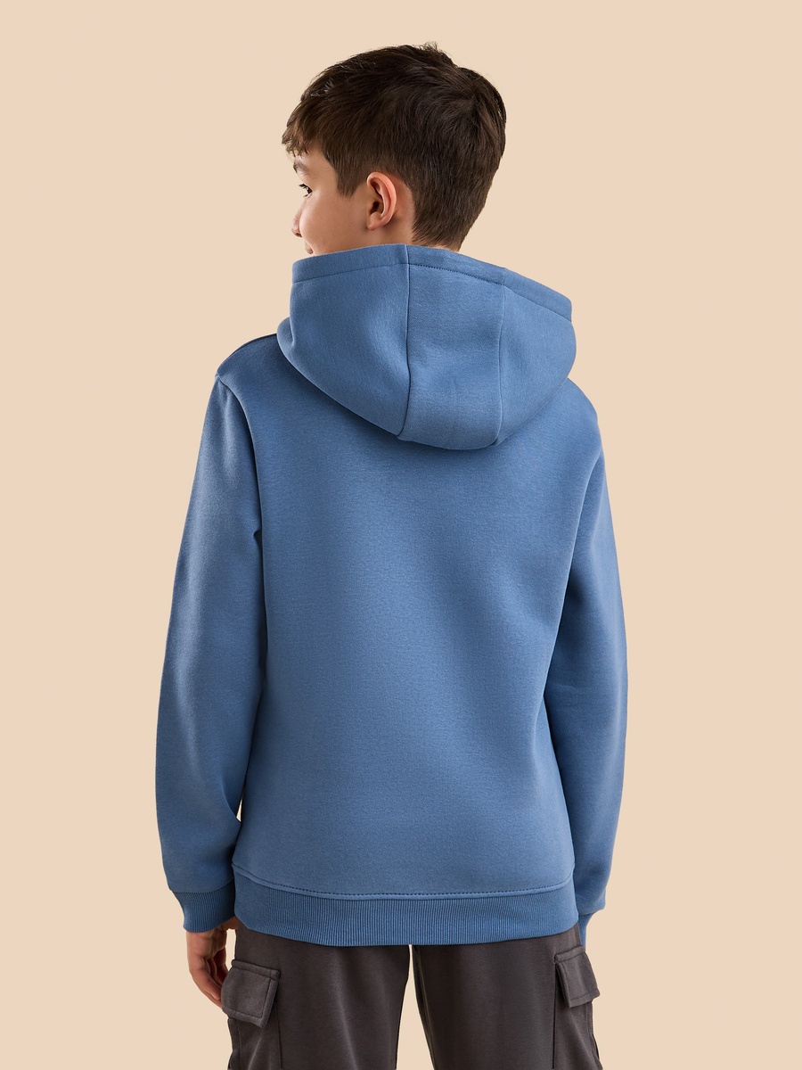 Tokyo Print Hooded Cotton Sweatshirt