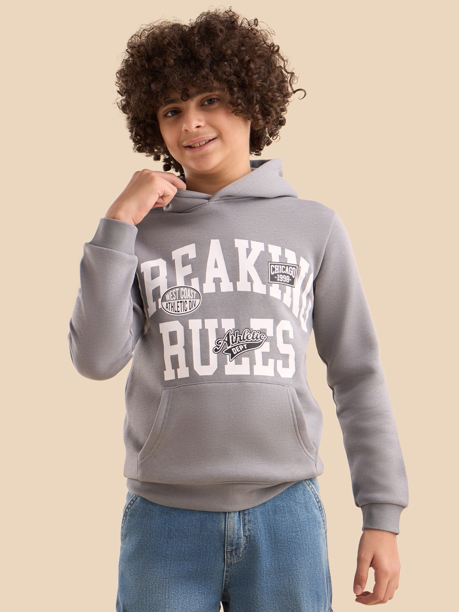 Printed Hooded Sweatshirt