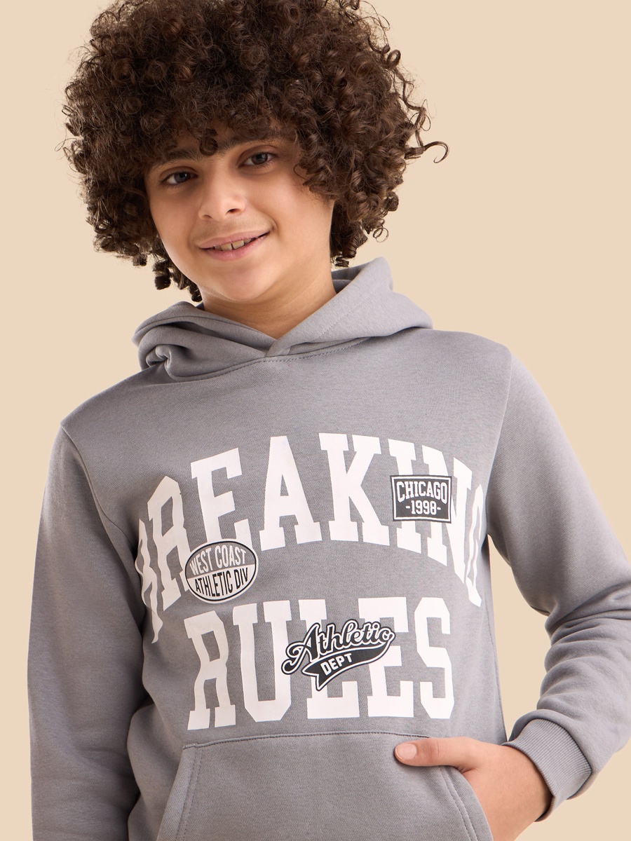 Printed Hooded Sweatshirt