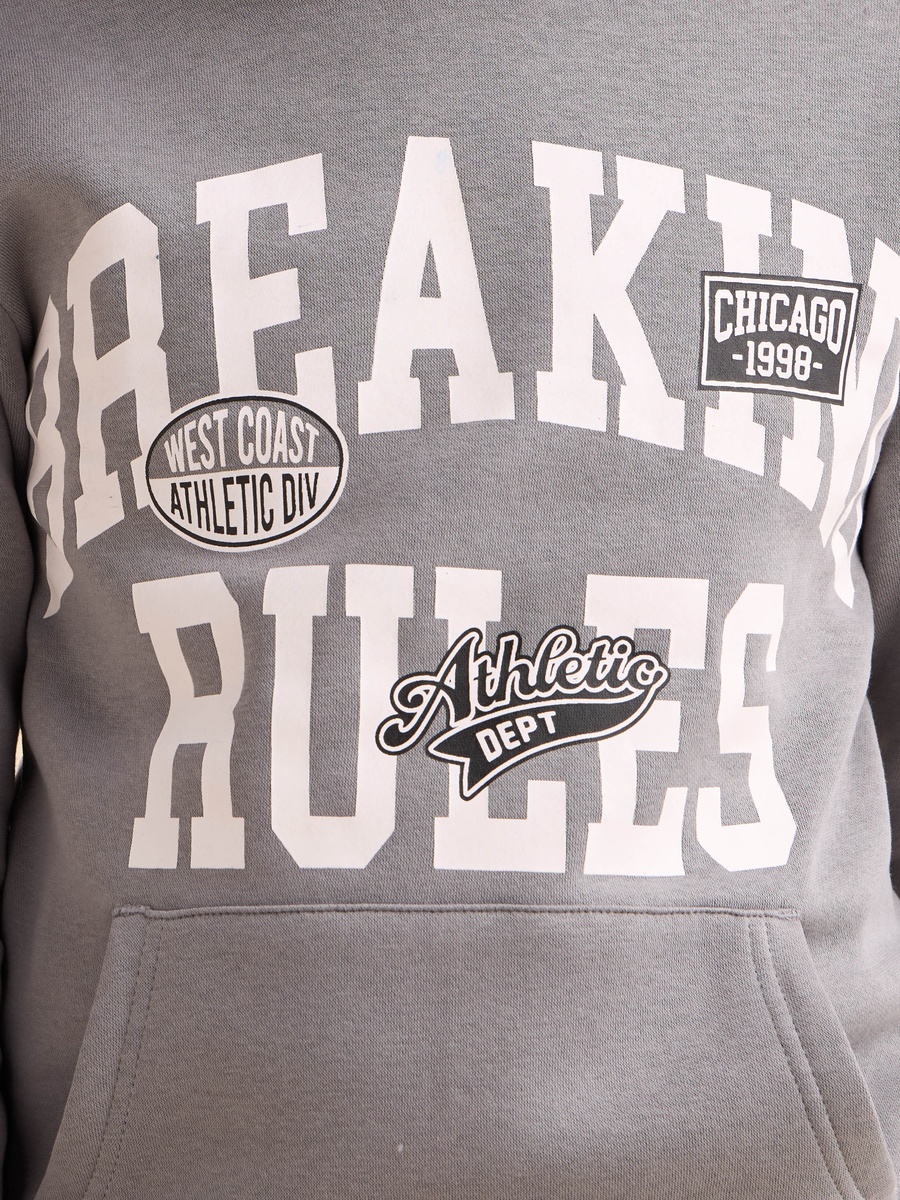 Printed Hooded Sweatshirt