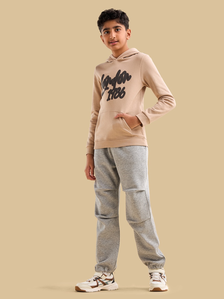 Graffiti Print Hooded Sweatshirt