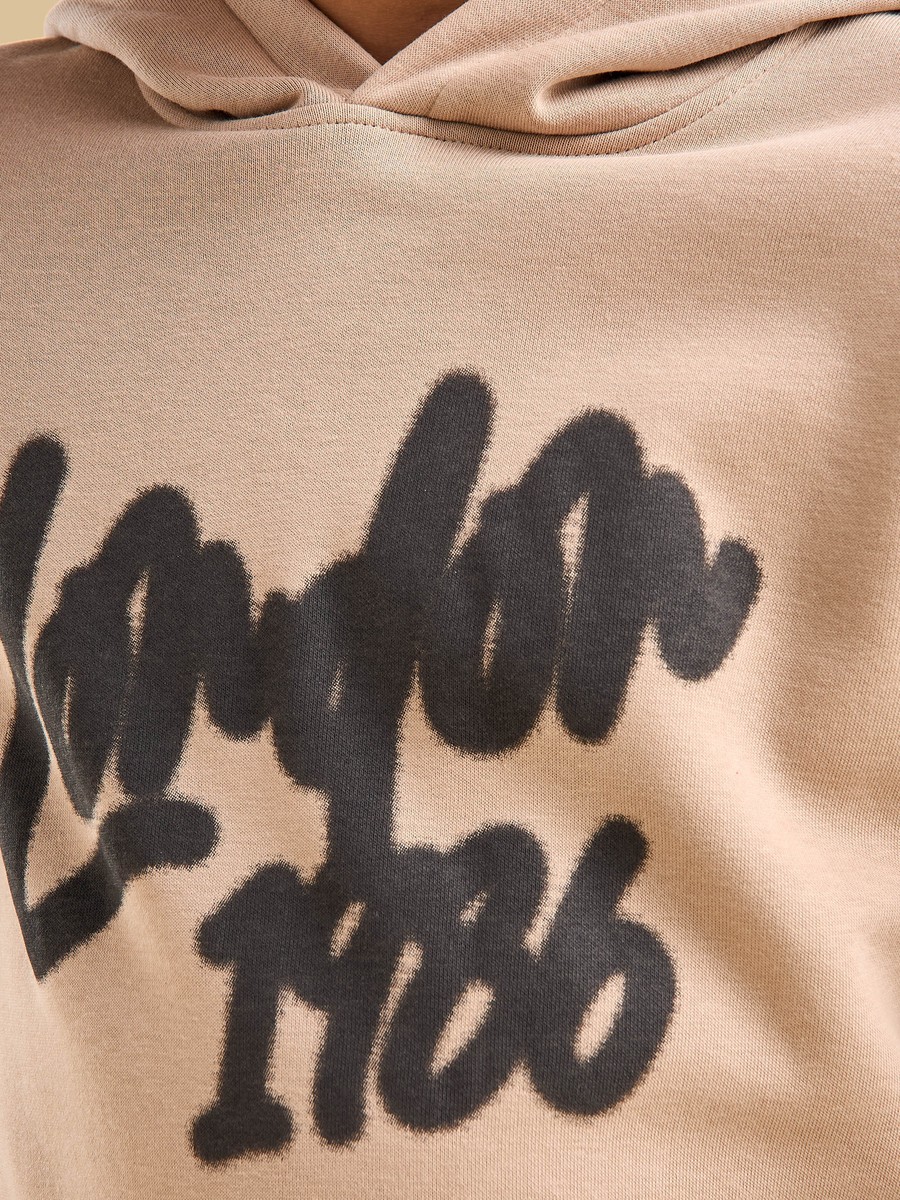 Graffiti Print Hooded Sweatshirt