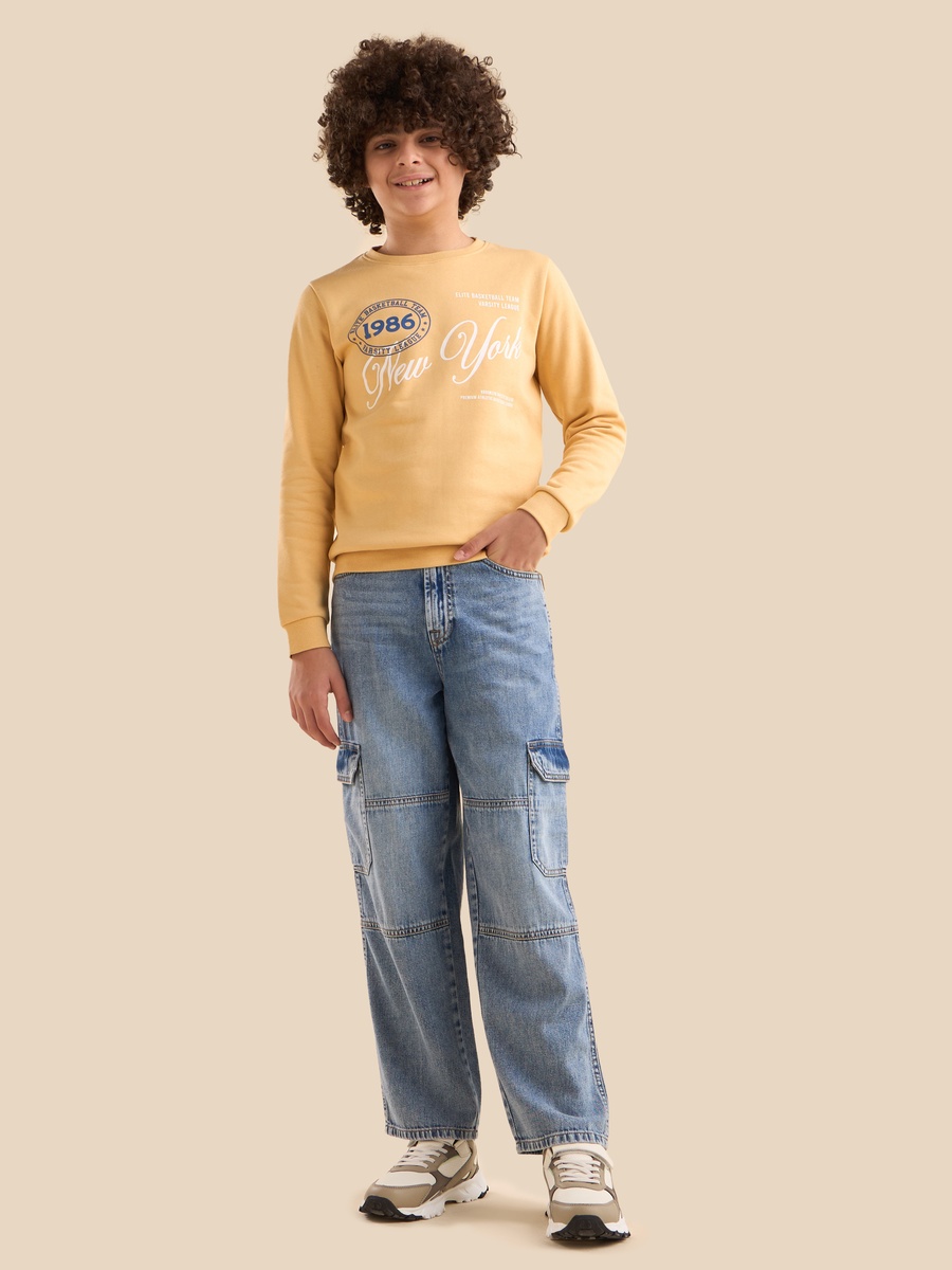 Varsity Print Sweatshirt