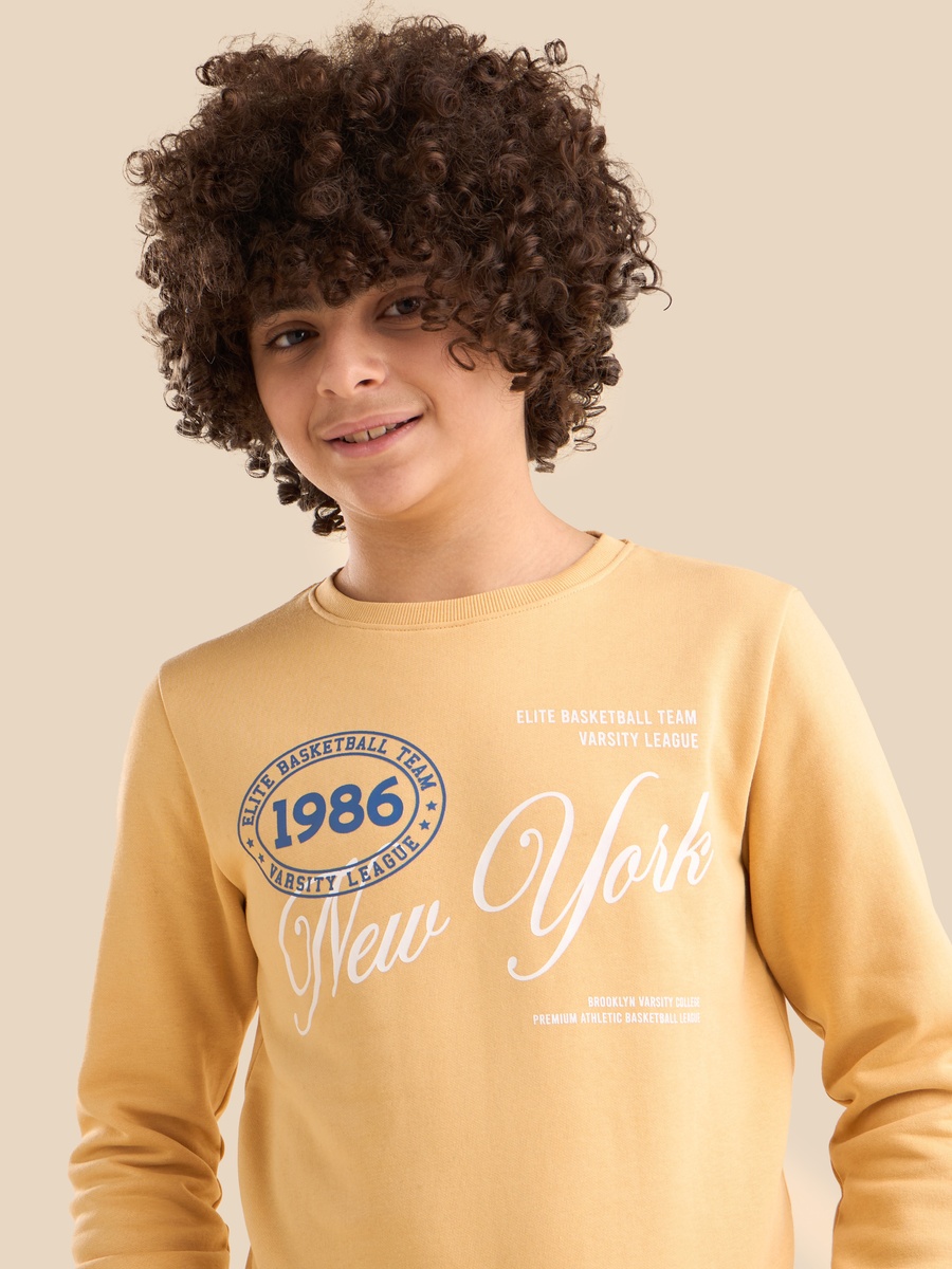Varsity Print Sweatshirt