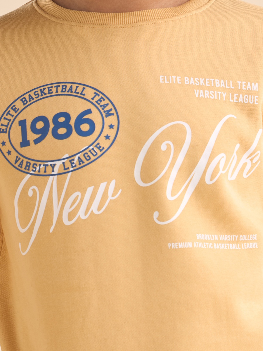 Varsity Print Sweatshirt