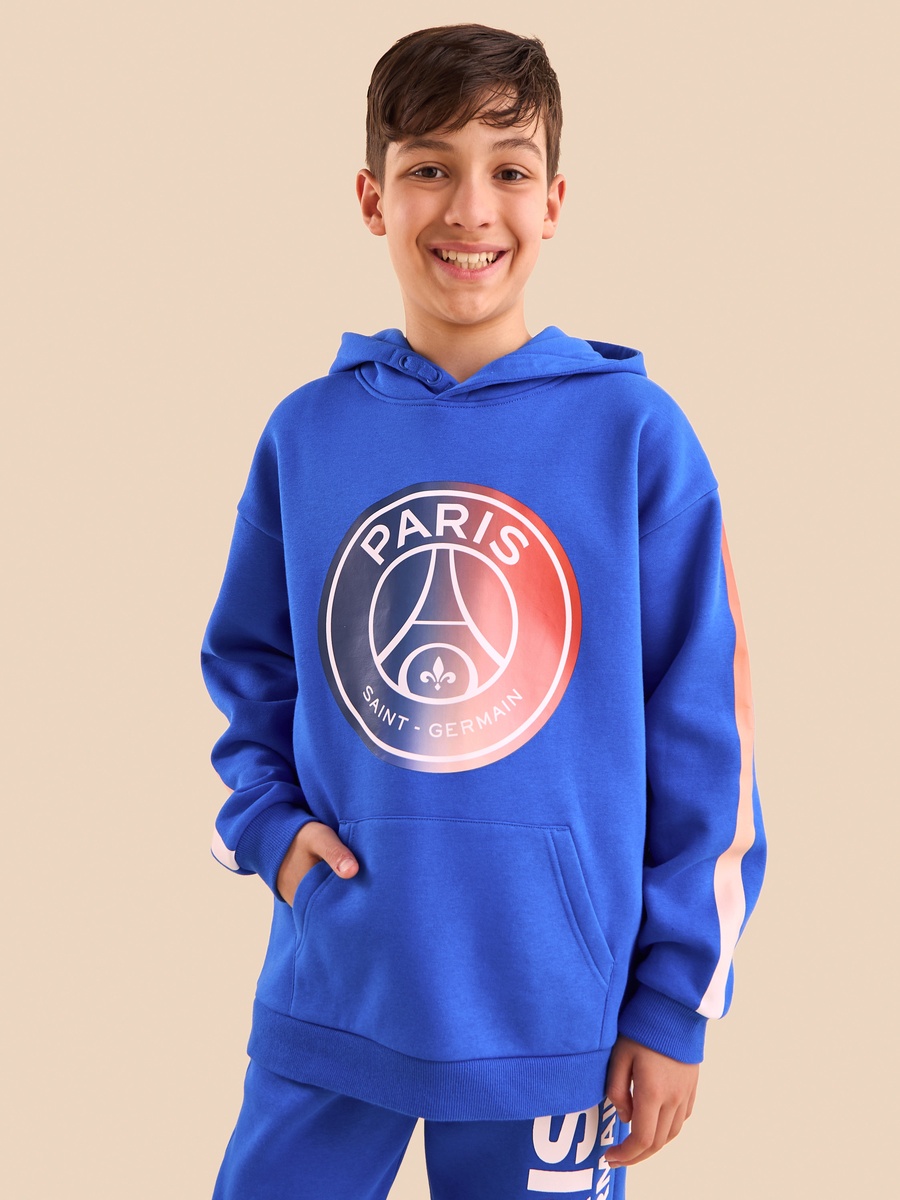 Paris Saint-Germain Print Hooded Sweatshirt