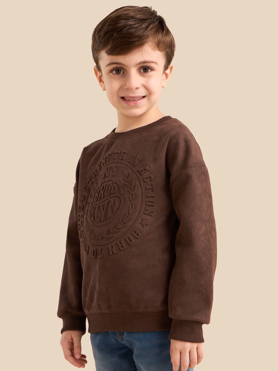Embossed Print Sweatshirt