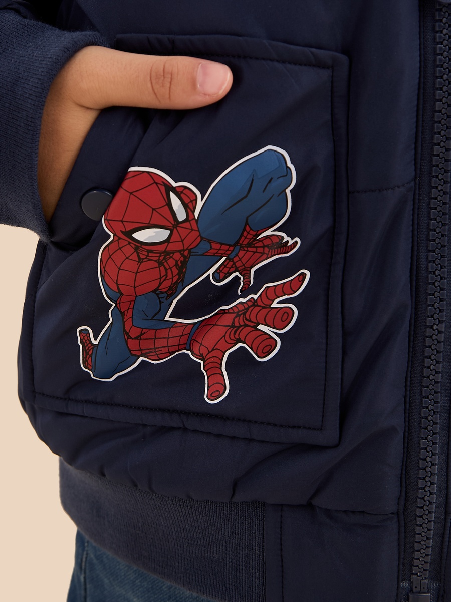Spider-Man Print Hooded Jacket