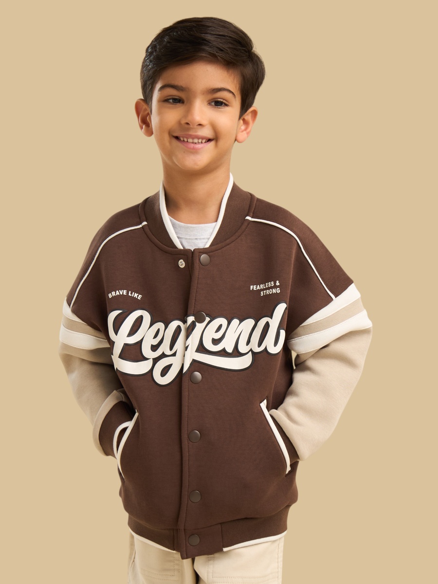 Legend Print Bomber Jacket