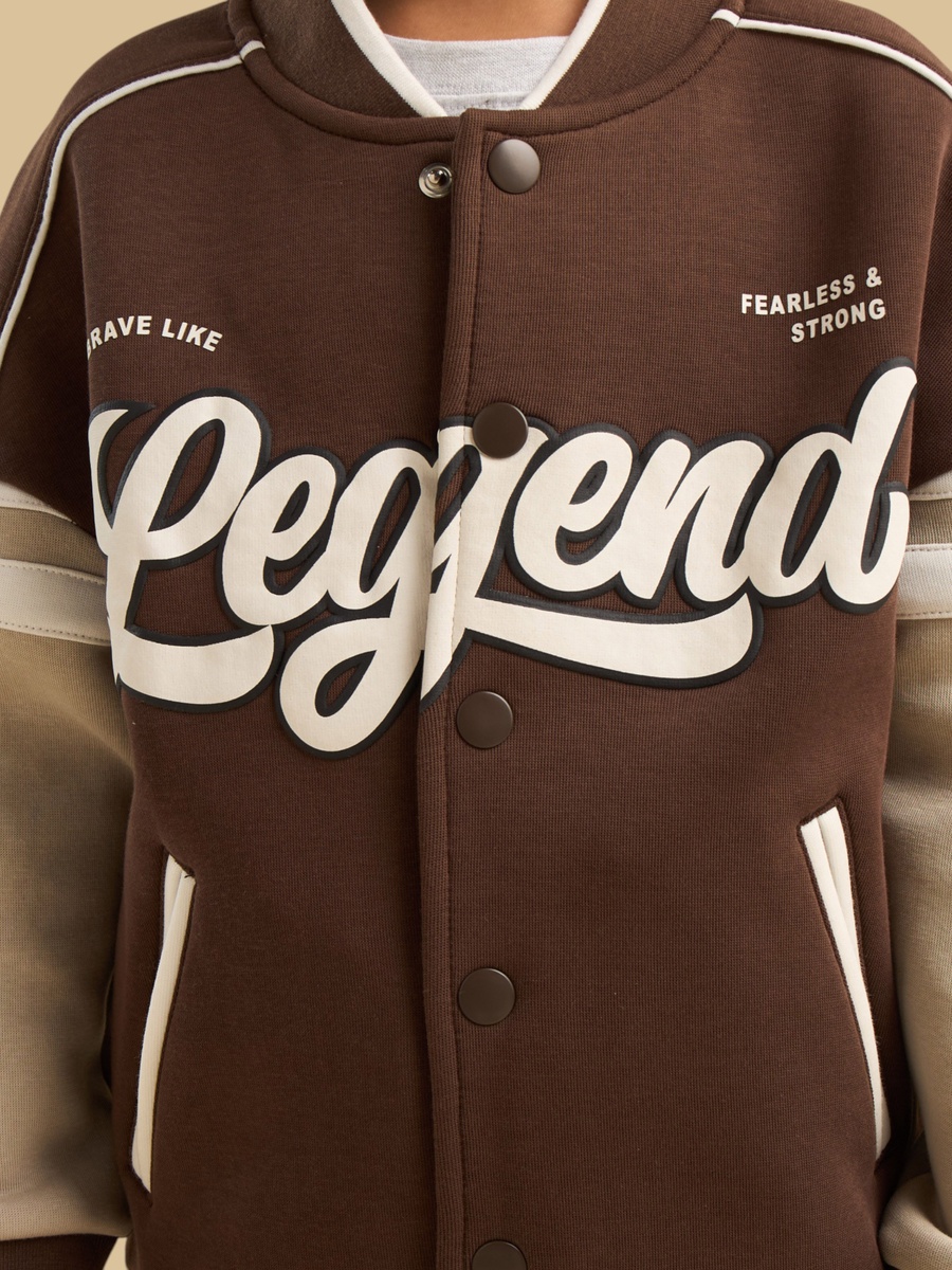Legend Print Bomber Jacket