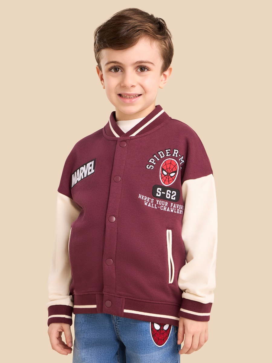 Spider-Man Embroidered Bomber Jacket