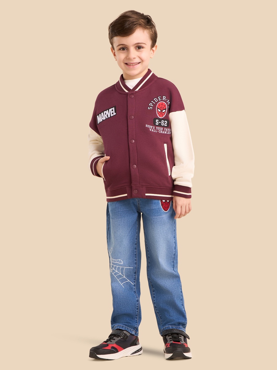Spider-Man Embroidered Bomber Jacket