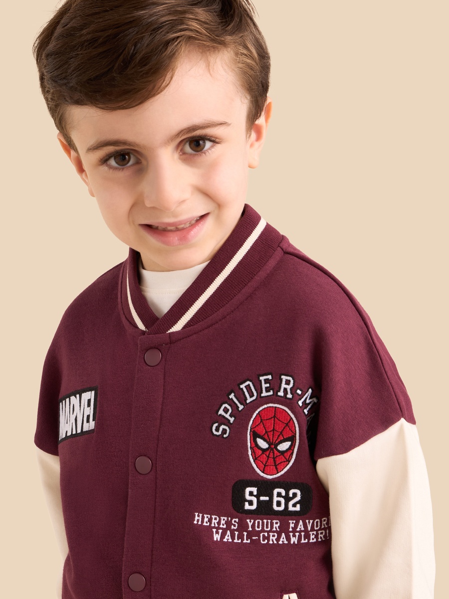Spider-Man Embroidered Bomber Jacket