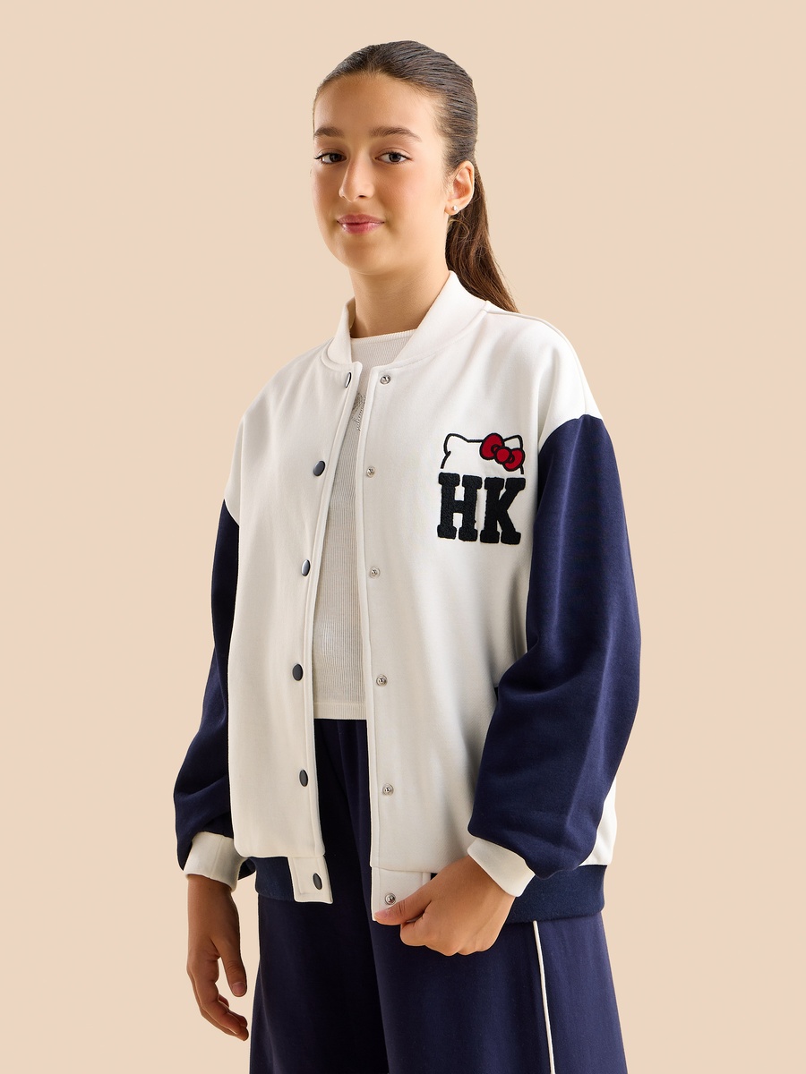 Hello Kitty Print Bomber Jacket
