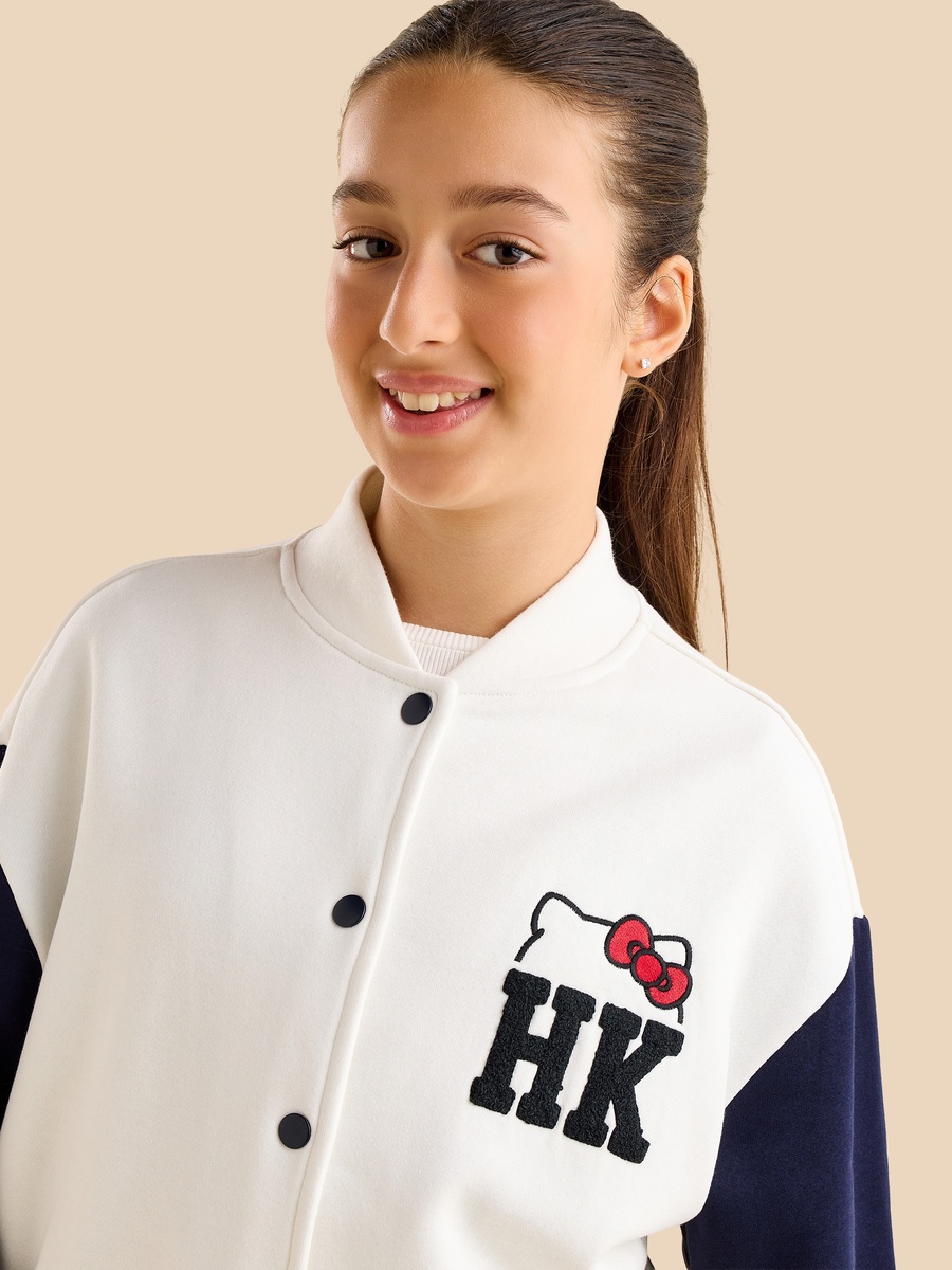 Hello Kitty Print Bomber Jacket