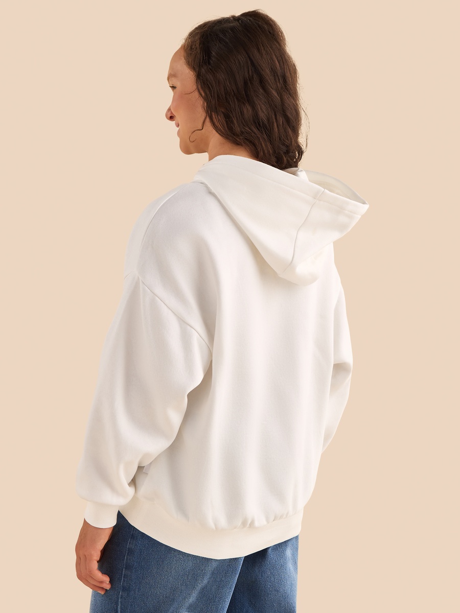 Hello Kitty and Friends Print Oversized Hooded Sweatshirt