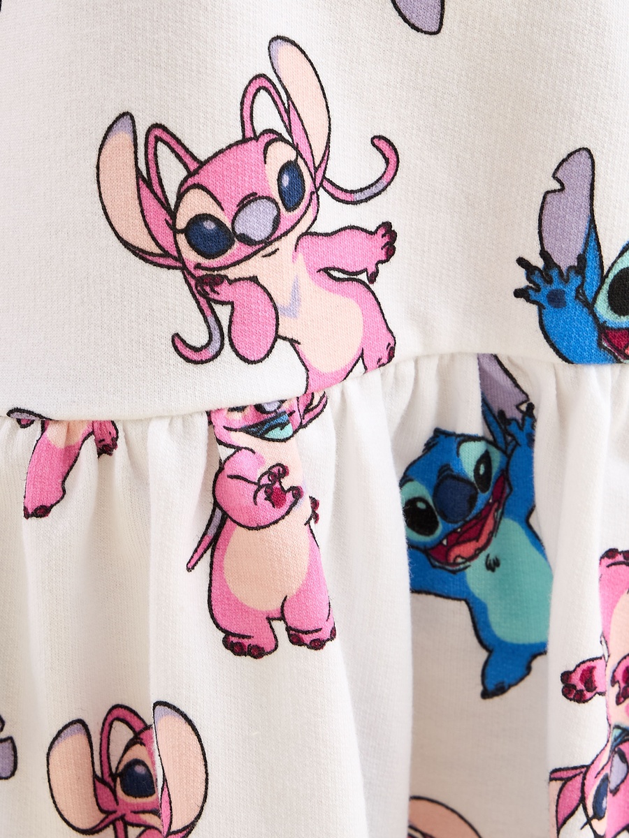 Stitch and Angel Print Drop Waist Dress