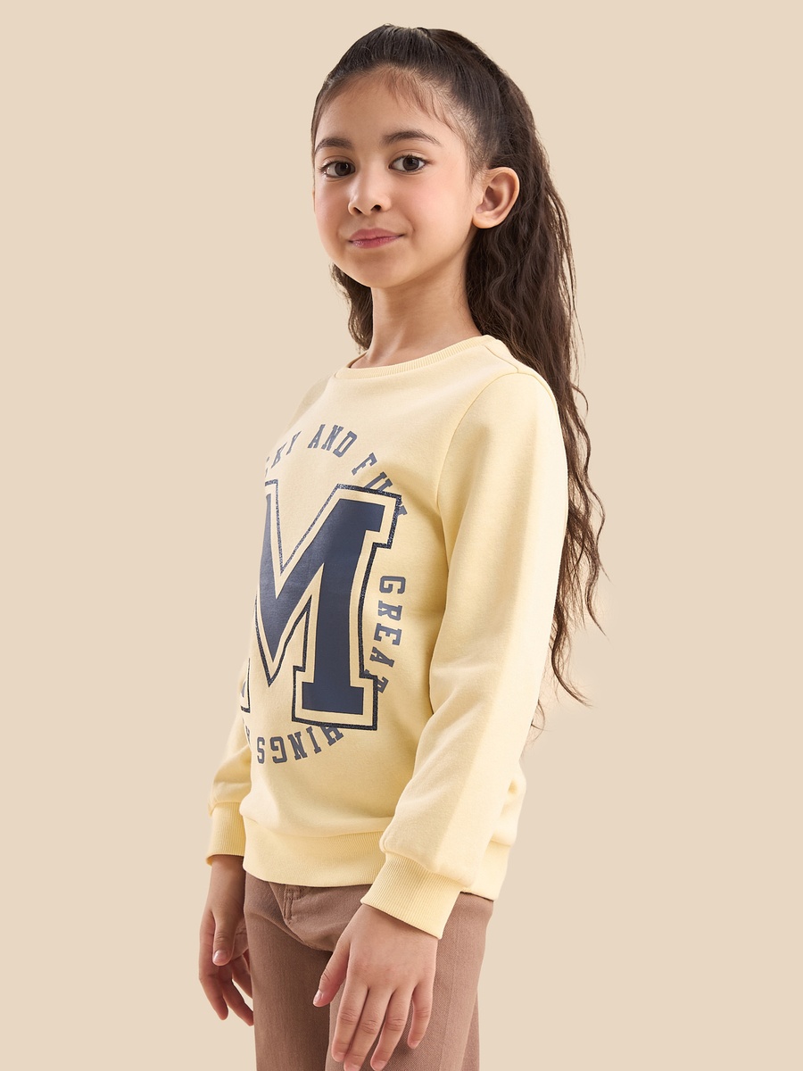 Typographic Print Sweatshirt