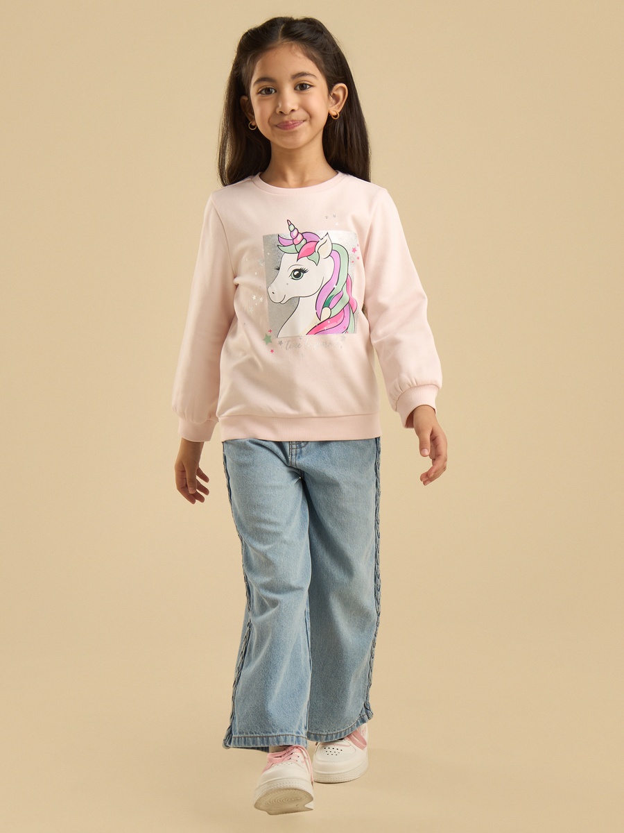 Unicorn Print Sweatshirt