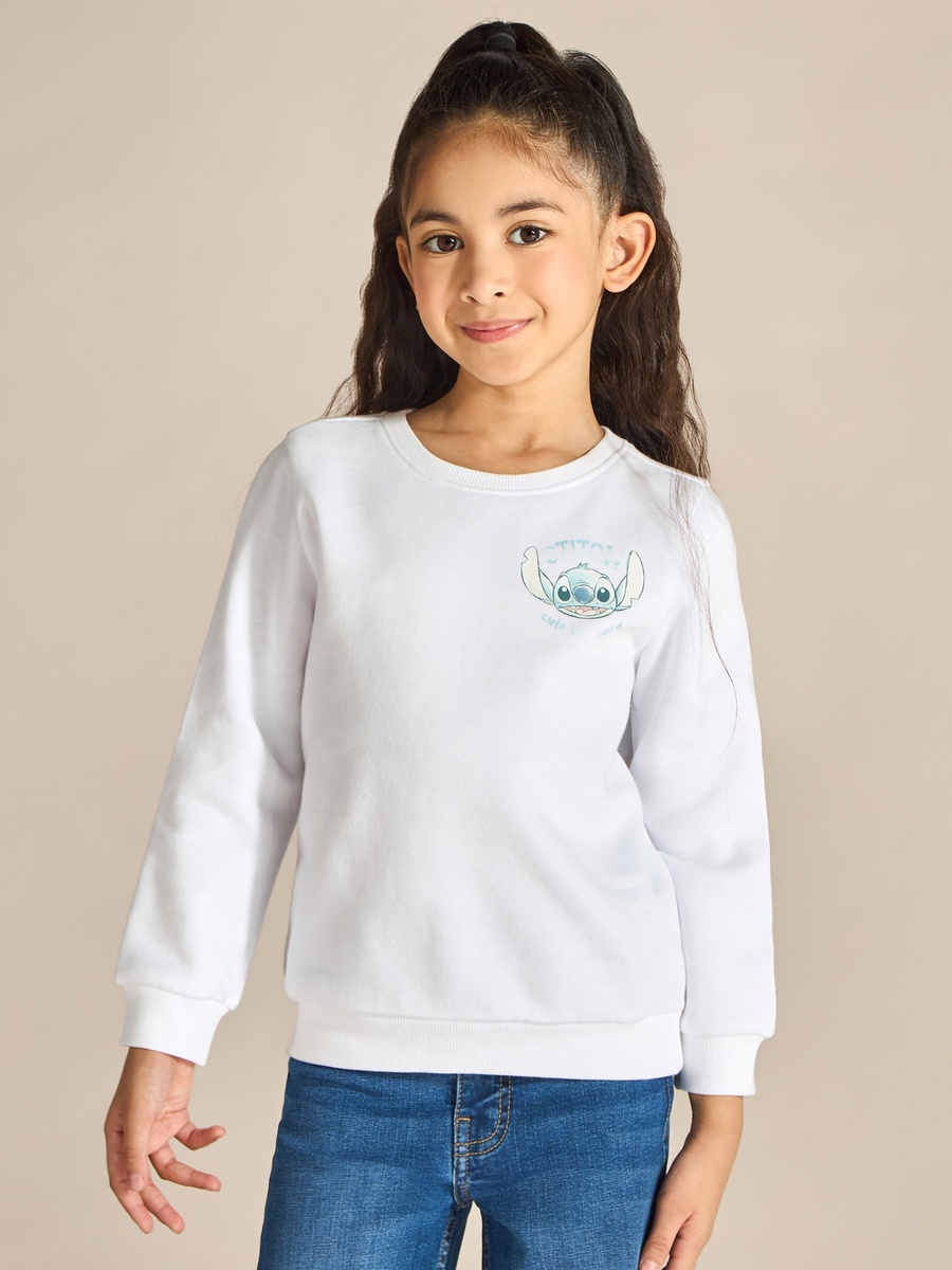 Stitch Graphic Print Sweatshirt