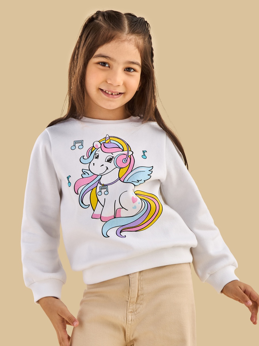 Unicorn Print Sweatshirt