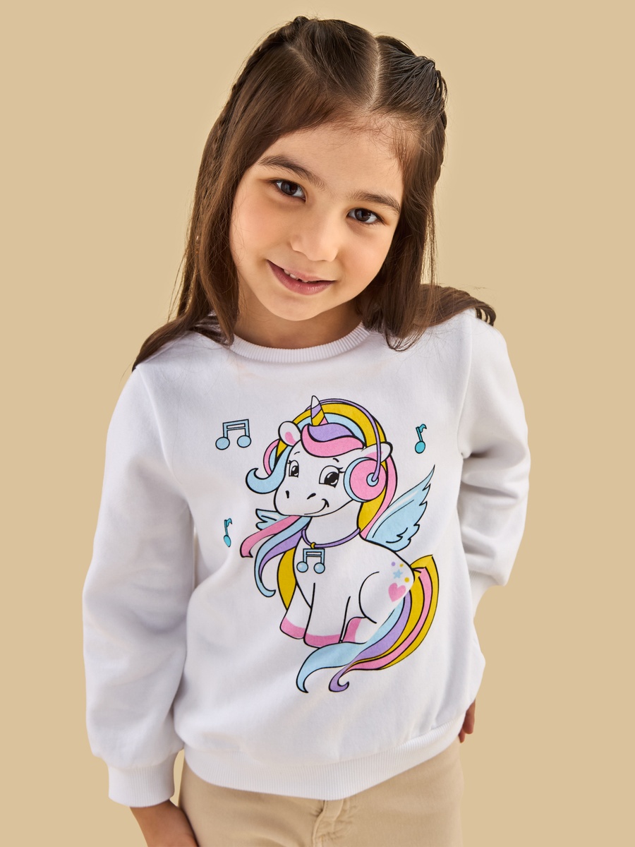 Unicorn Print Sweatshirt