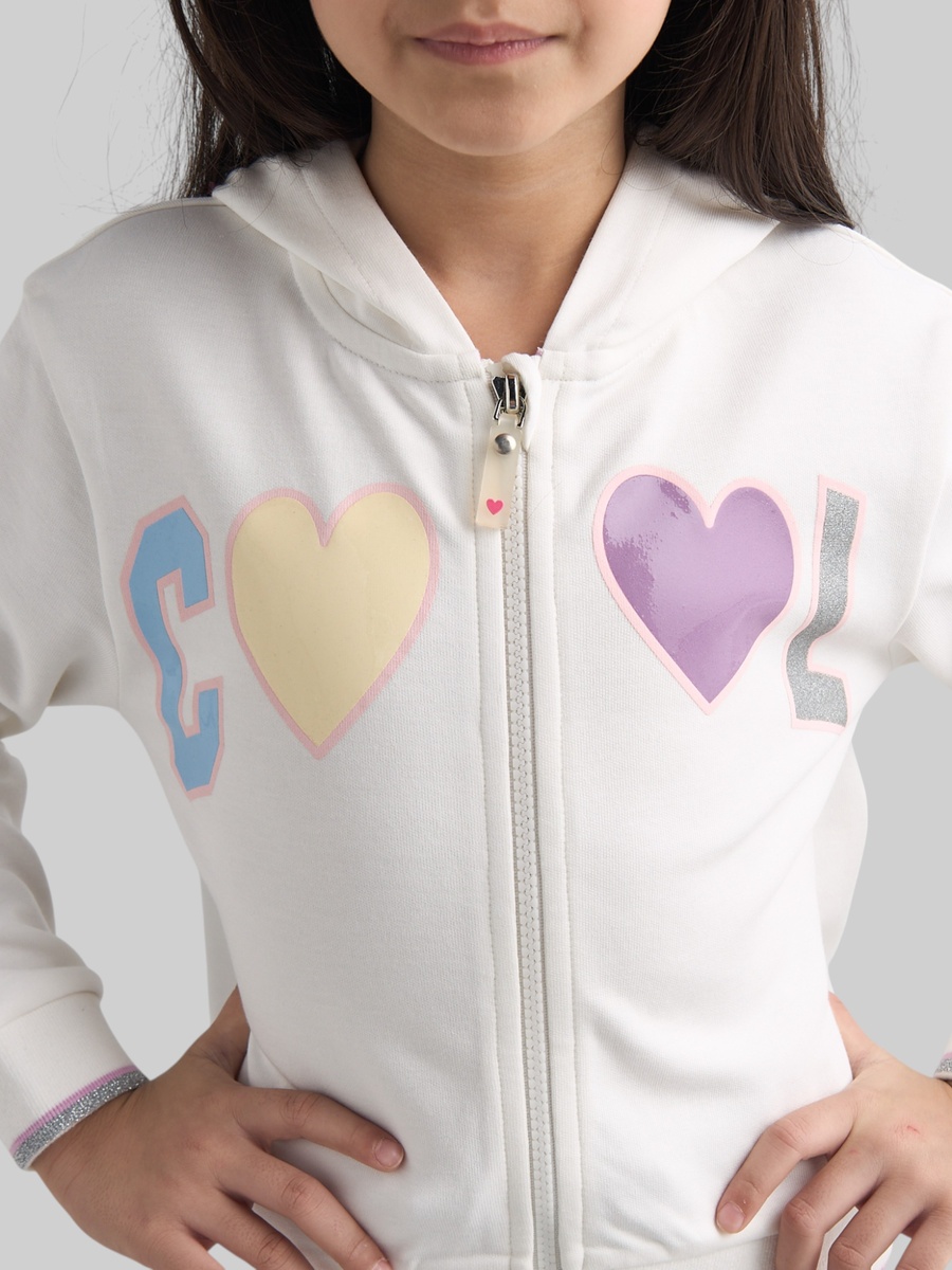 Cool Print Zip Through Hoodie