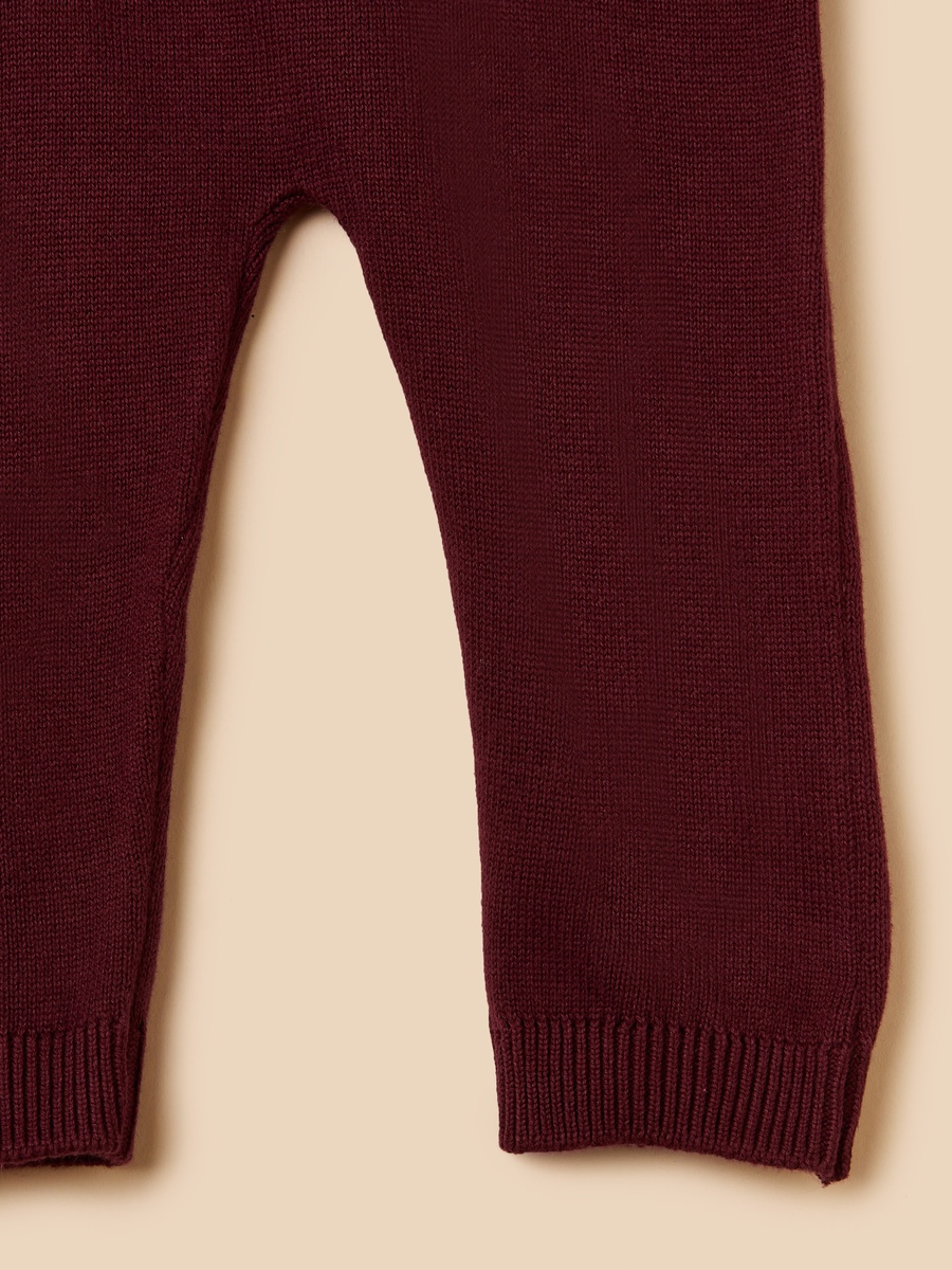 Striped Polo Sweater and Pants Set