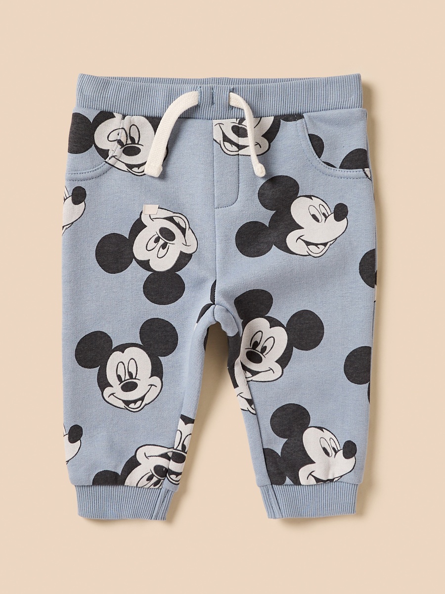 Mickey Mouse Print T-Shirt with Sweatshirt and Joggers