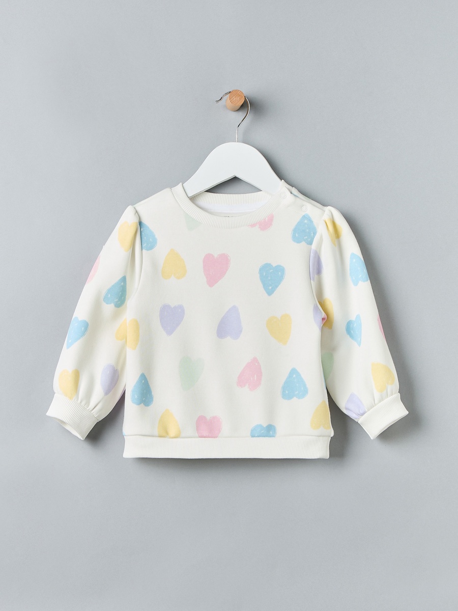 Heart Print Sweatshirt