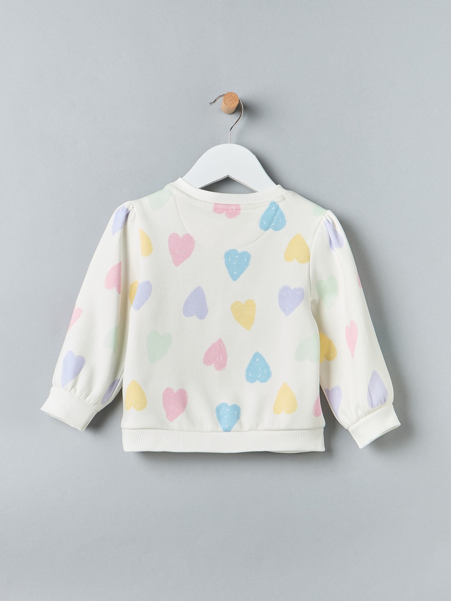 Heart Print Sweatshirt