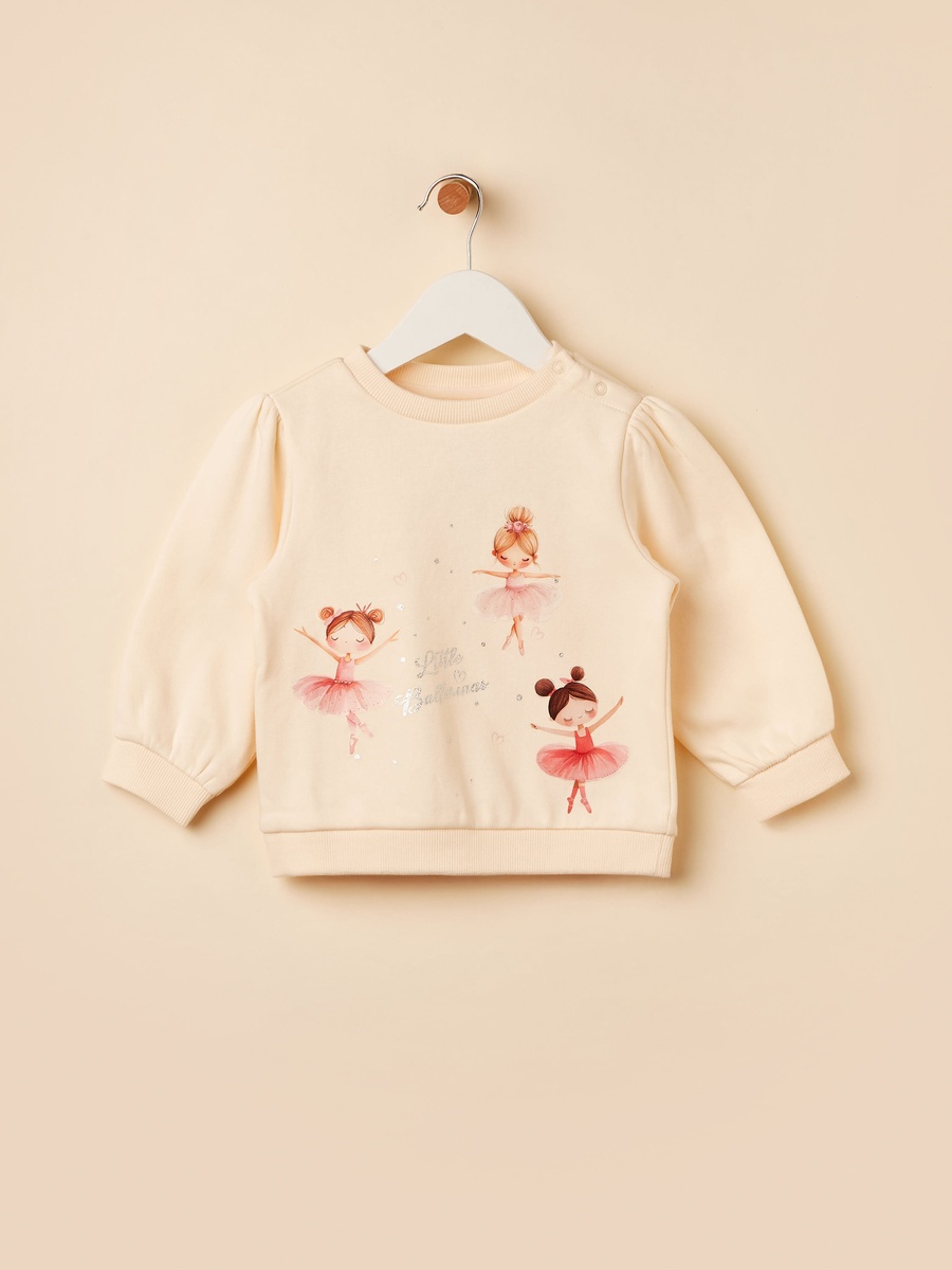 Ballerina Print Sweatshirt