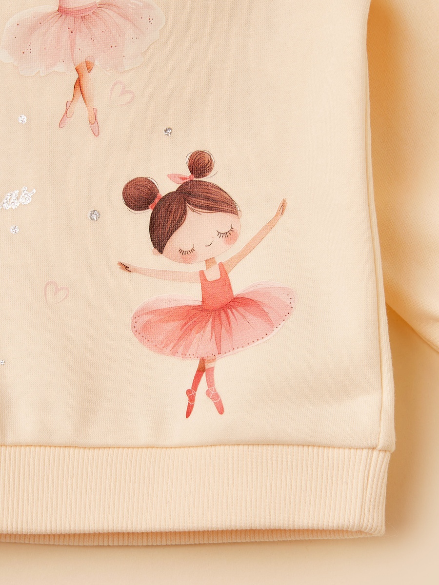 Ballerina Print Sweatshirt